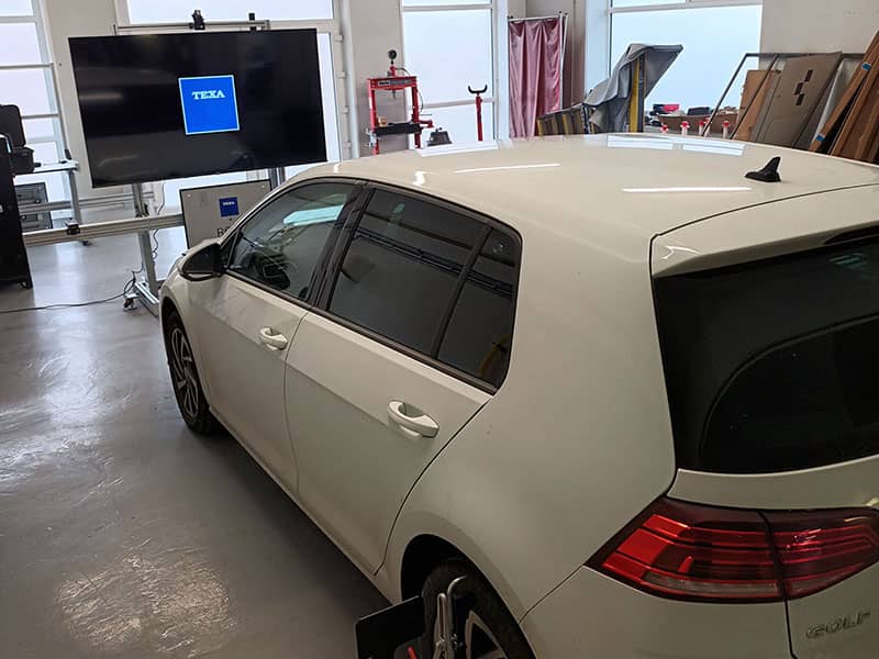 Car attached to TEXA diagnostics